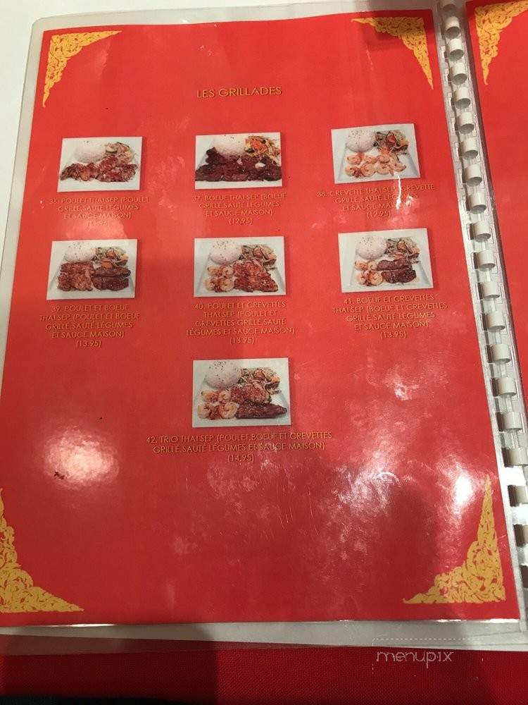 Thai Sep - Montreal, QC menu_pic