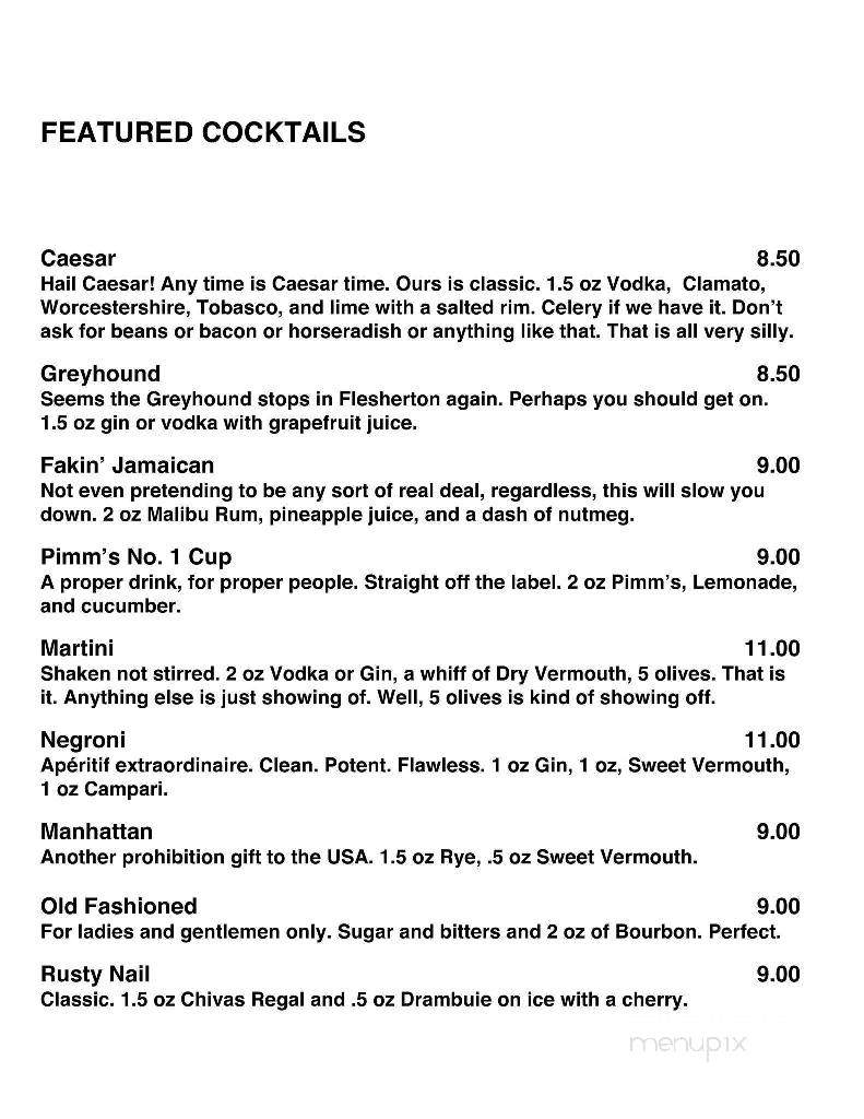 The Bicycle Cafe - Flesherton, ON menu_pic