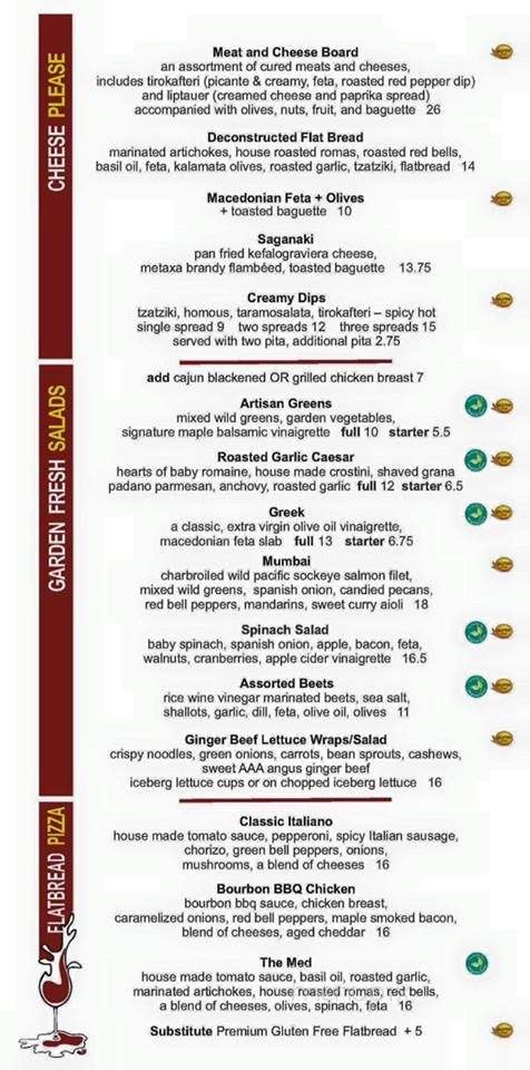 The Cellar Wine Bar - Penticton, BC menu_pic