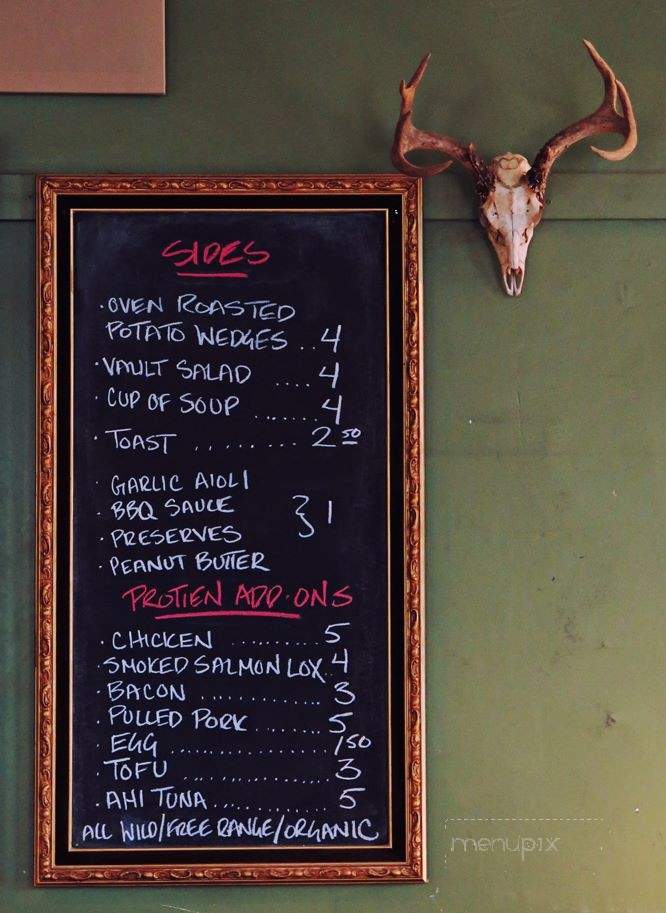 The Coffee Vault - Nanaimo, BC menu_pic