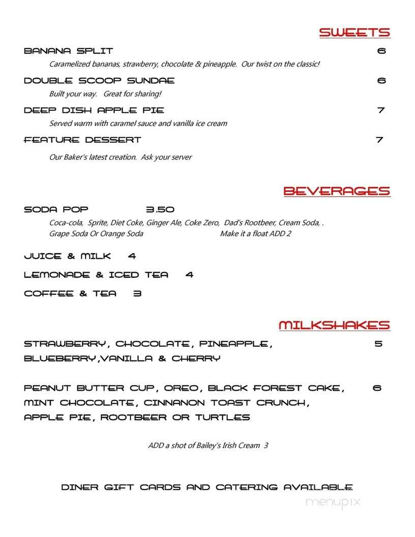 The Downtown Diner - Fort Saskatchewan, AB menu_pic