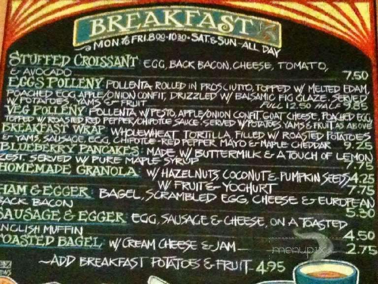 The Java Shack - Campbell River, BC menu_pic