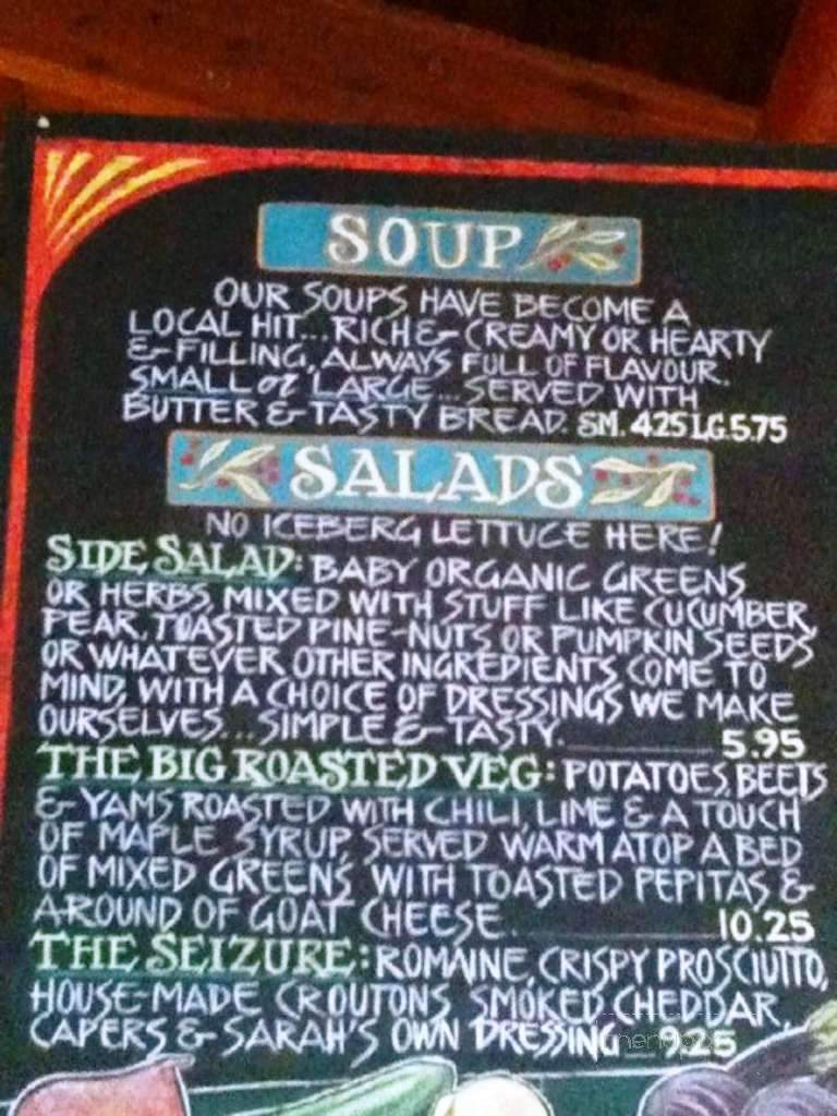 The Java Shack - Campbell River, BC menu_pic