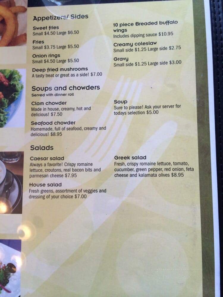 The Prince Edward Restaurant - Charlottetown, PE menu_pic