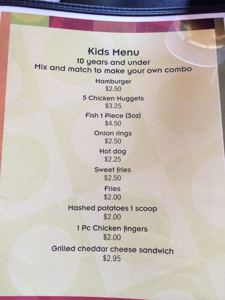 The Prince Edward Restaurant - Charlottetown, PE menu_pic