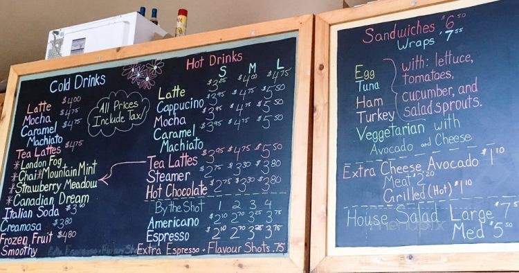 The Strawberry Moose Snackery - Clearwater, BC menu_pic