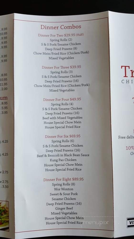 Tradition - Kelowna, BC menu_pic