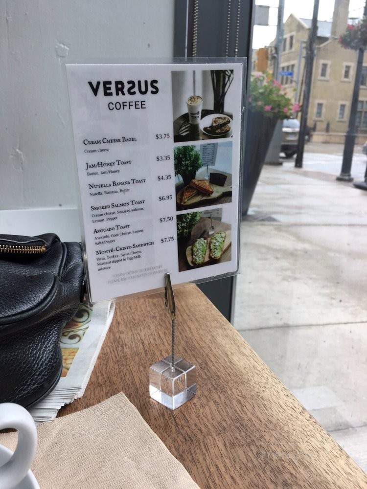 Versus Coffee - Toronto, ON menu_pic
