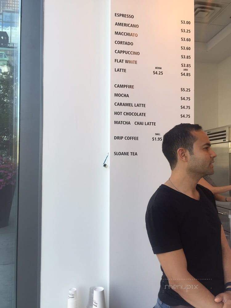 Versus Coffee - Toronto, ON menu_pic