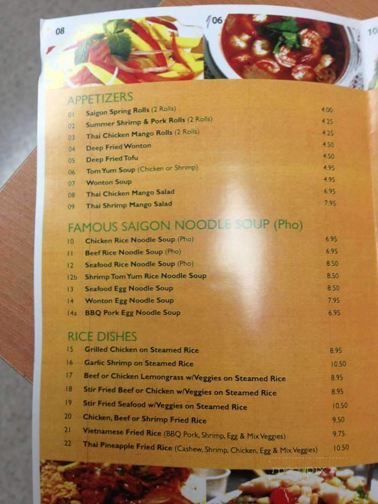 Viet & Thai Restaurant - Orillia, ON menu_pic