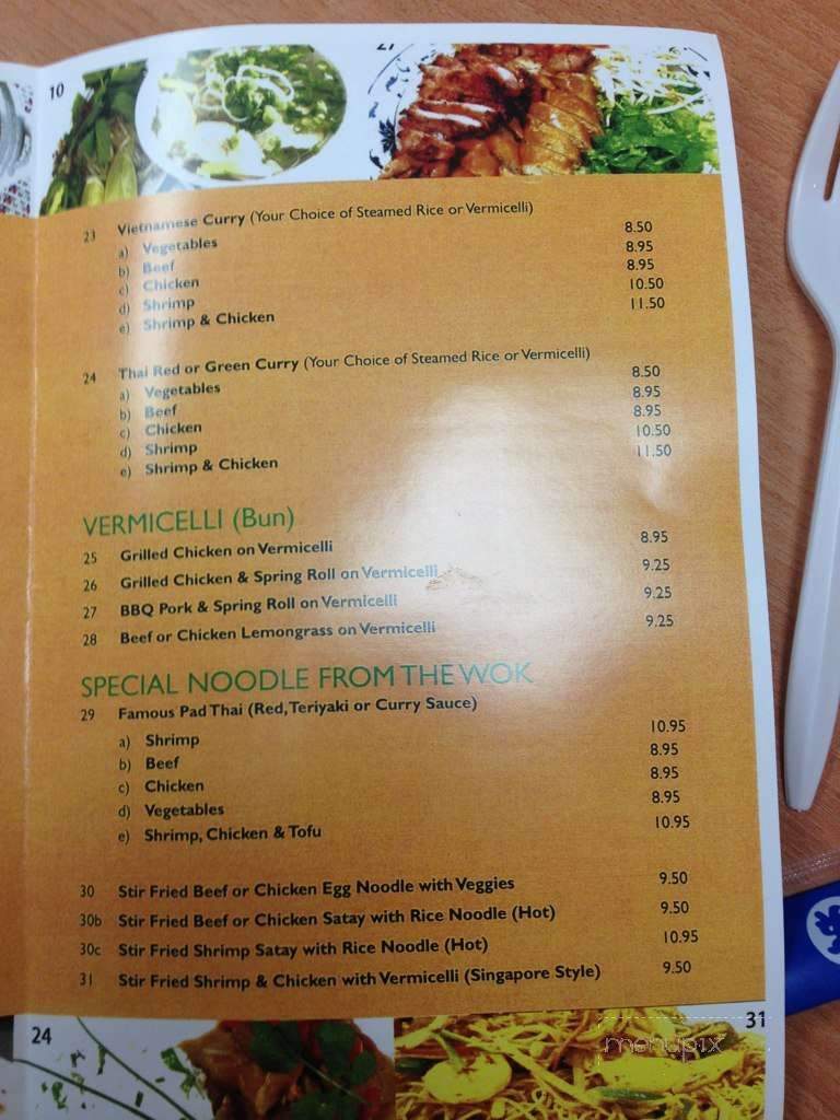 Viet & Thai Restaurant - Orillia, ON menu_pic