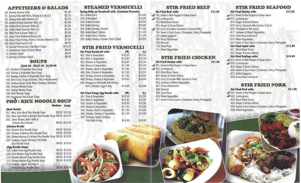 Viet Express Take Out & Delivery - Ottawa, ON menu_pic