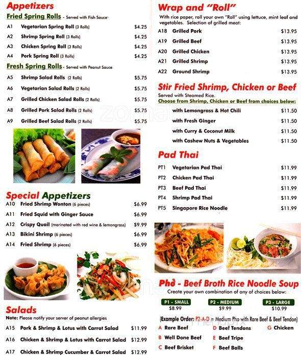 Viet Taste Restaurant - Ottawa, ON menu_pic