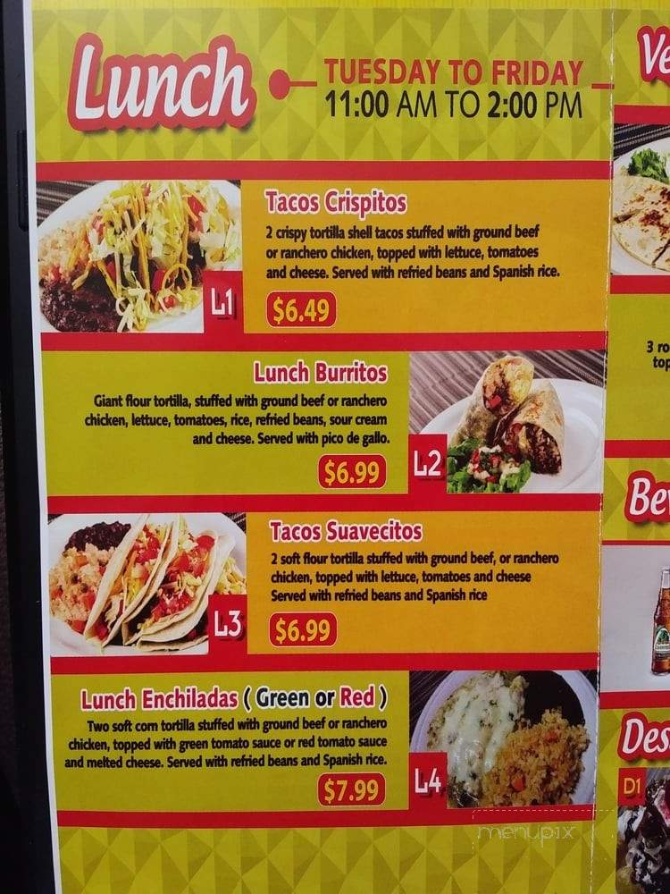 ViMex Corner - Hamilton, ON menu_pic