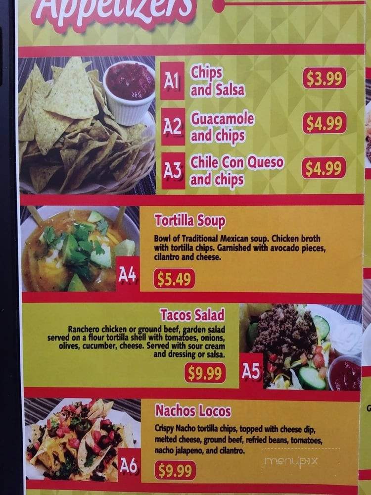 ViMex Corner - Hamilton, ON menu_pic