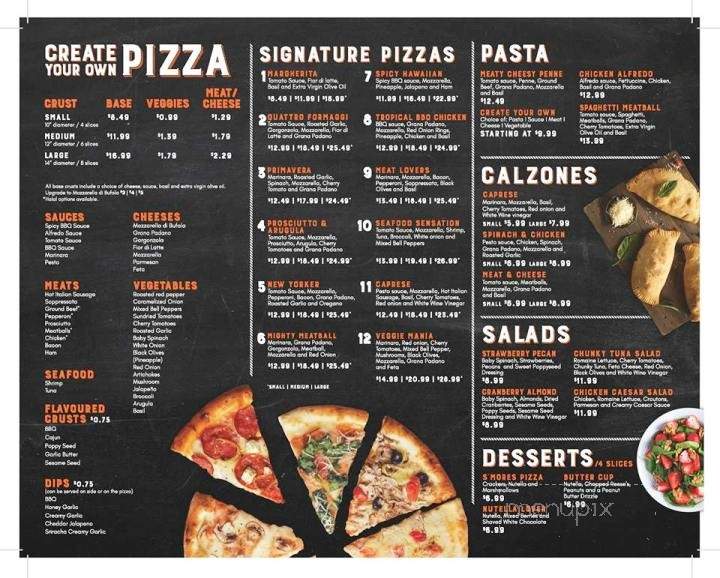 Vis-a-Vis - Pickering, ON menu_pic