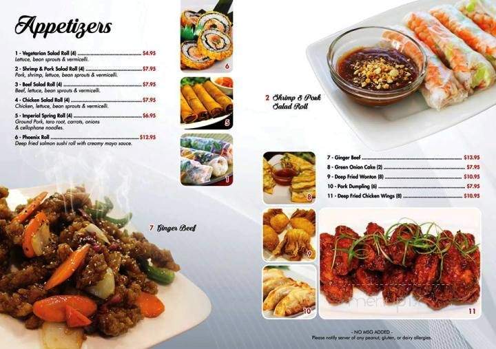 VN Finest Vietnamese Restaurant - Stony Plain, AB menu_pic
