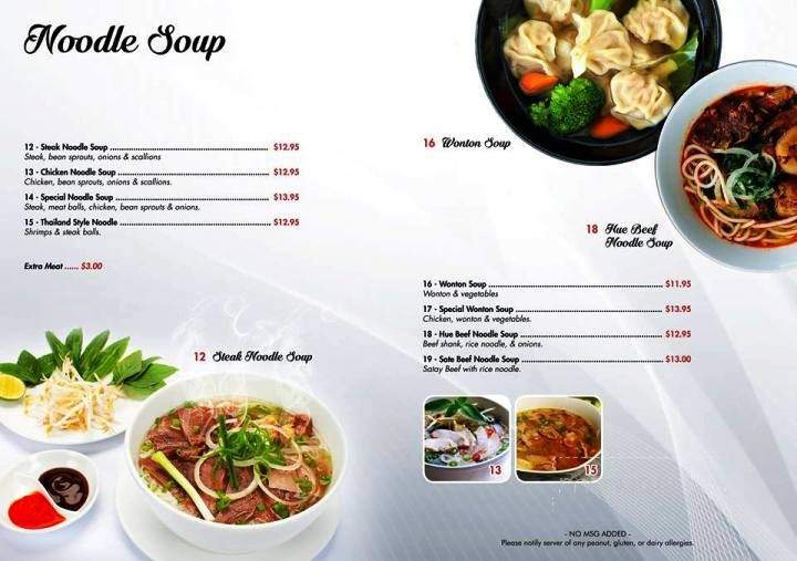 VN Finest Vietnamese Restaurant - Stony Plain, AB menu_pic