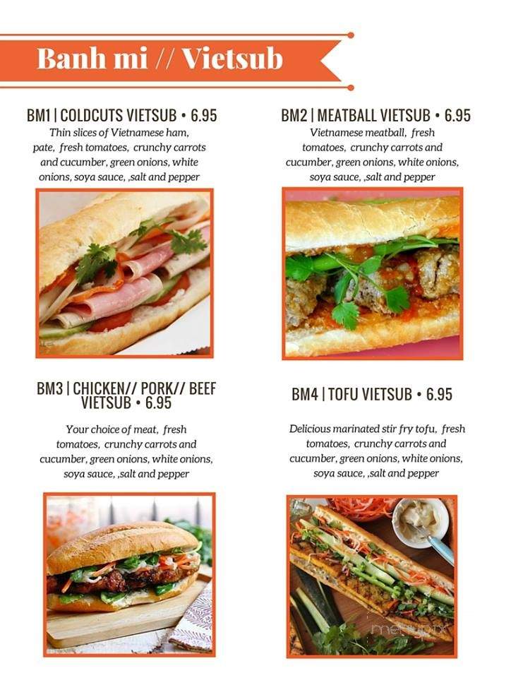Vy's Pho - Fort Langley, BC menu_pic