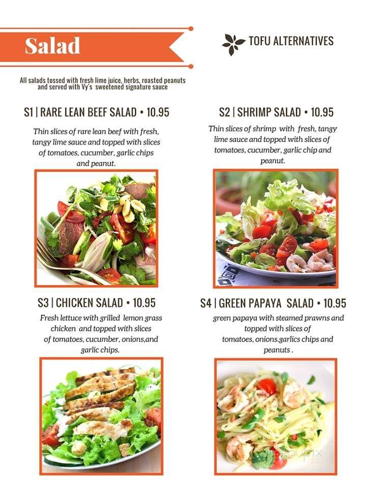 Vy's Pho - Fort Langley, BC menu_pic