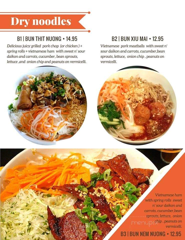 Vy's Pho - Fort Langley, BC menu_pic