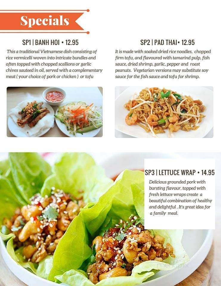 Vy's Pho - Fort Langley, BC menu_pic