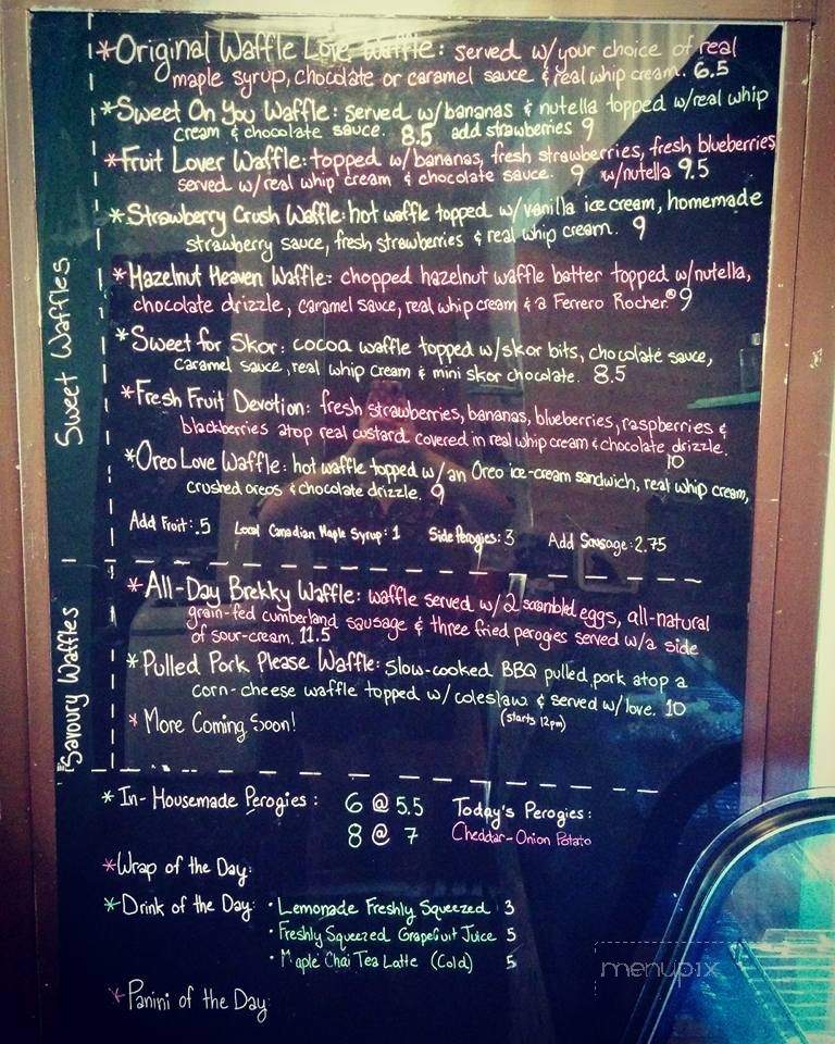 Waffle Love - West Jordan, UT menu_pic