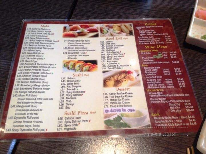 Wind Sushi - Georgina, ON menu_pic