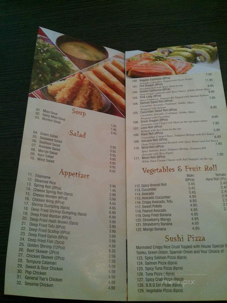 Wind Sushi - Georgina, ON menu_pic
