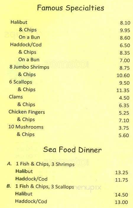 Windjammers Fish and Chips - Markham, ON menu_pic