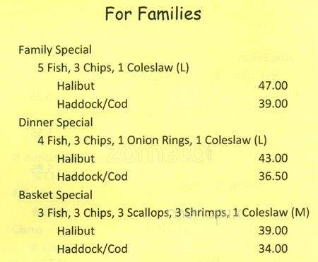 Windjammers Fish and Chips - Markham, ON menu_pic