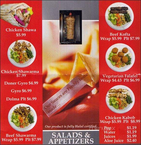 Wrap A Bite - Mississauga, ON menu_pic