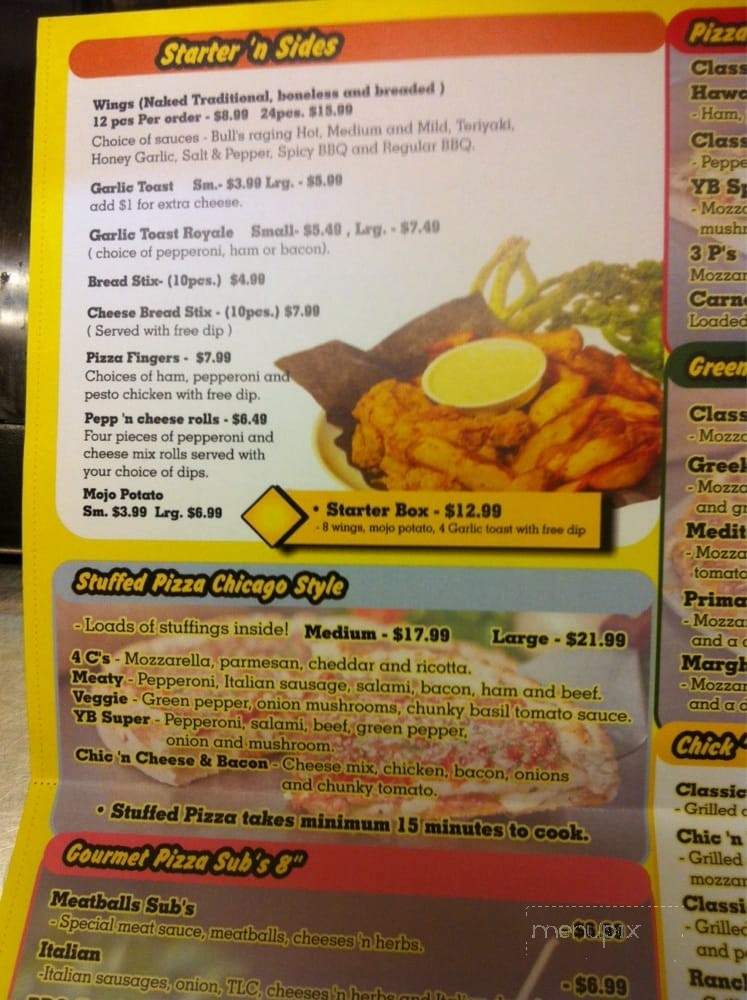 Yellow Box - Calgary, AB menu_pic