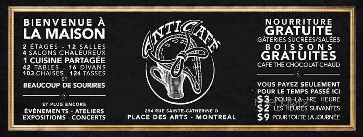 AntiCafe - Montreal, QC menu_pic