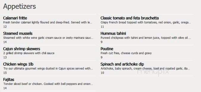 Grill 55 Restaurant - Windsor, ON menu_pic