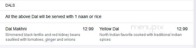 Taj Grill and Bar - Grande Prairie, AB menu_pic
