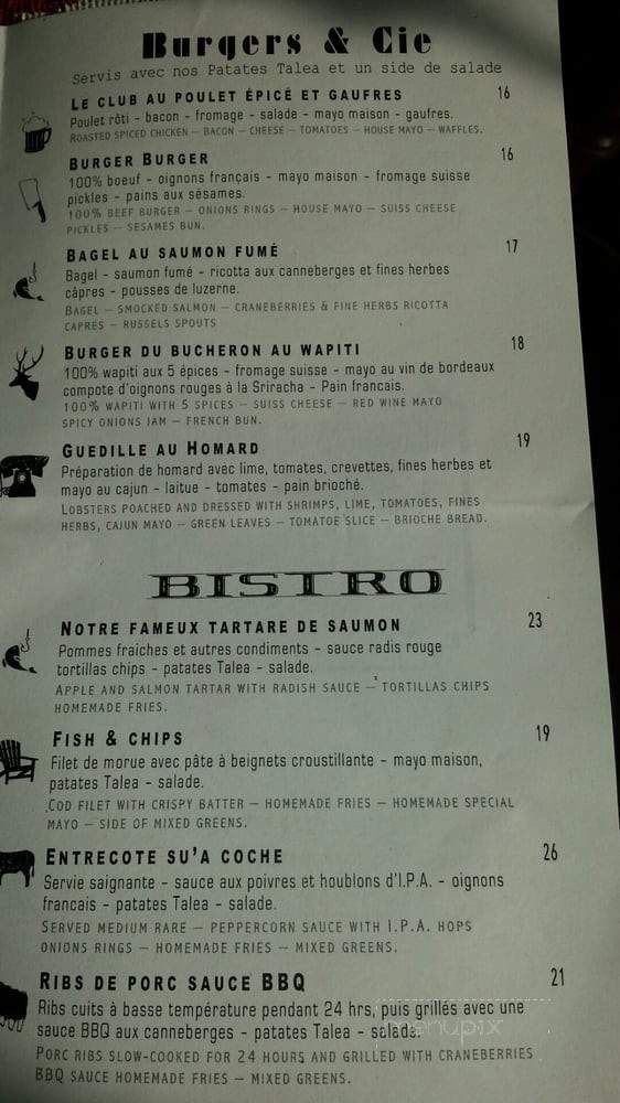 Talea - Quebec City, QC menu_pic