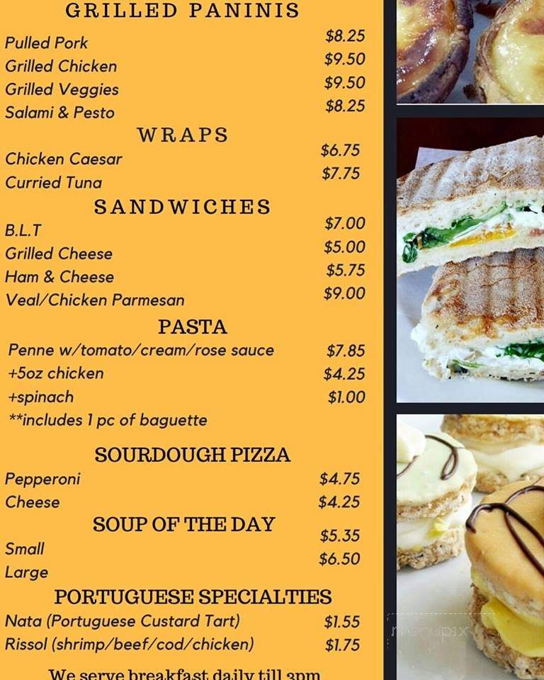 The Lucky 20 Bakery + Cafe - Markham, ON menu_pic