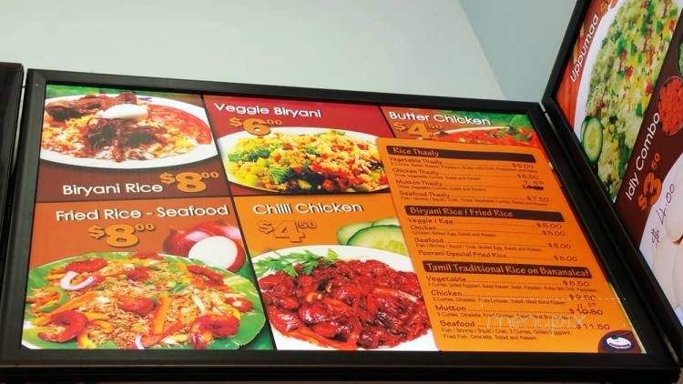 Poorani Vilaas - Toronto, ON menu_pic