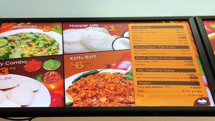 Poorani Vilaas - Toronto, ON menu_pic