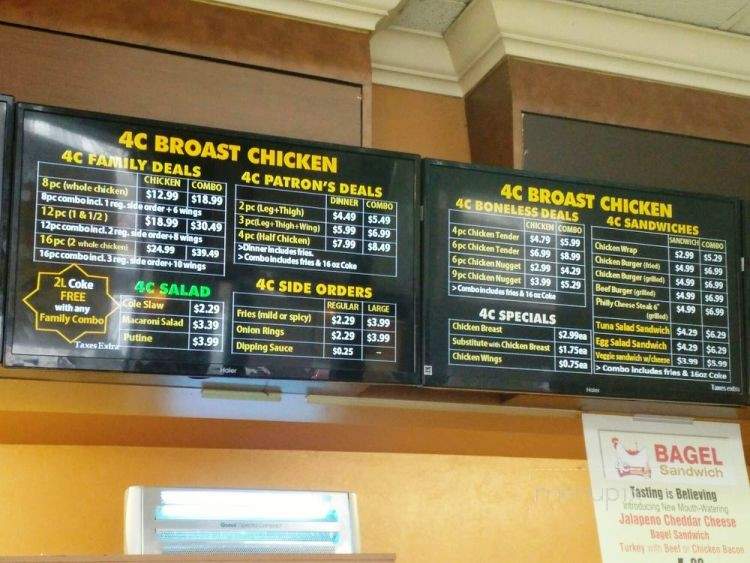 4C Broast Chicken - Toronto, ON menu_pic