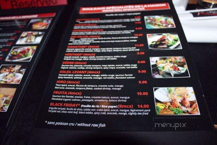 Kasumi - Montreal, QC menu_pic