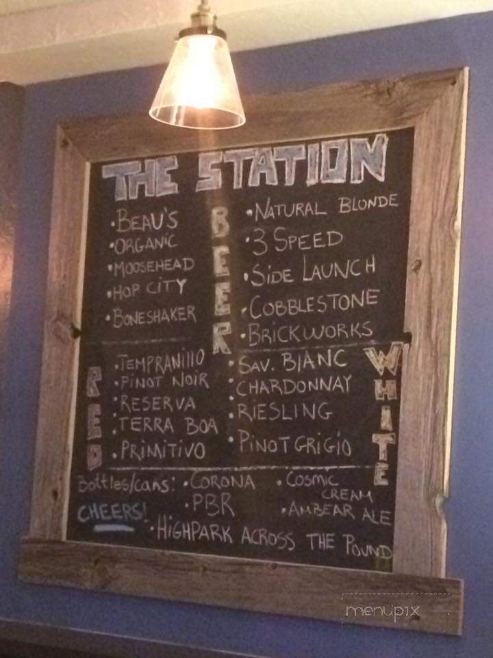 The Station Ale House - Toronto, ON menu_pic