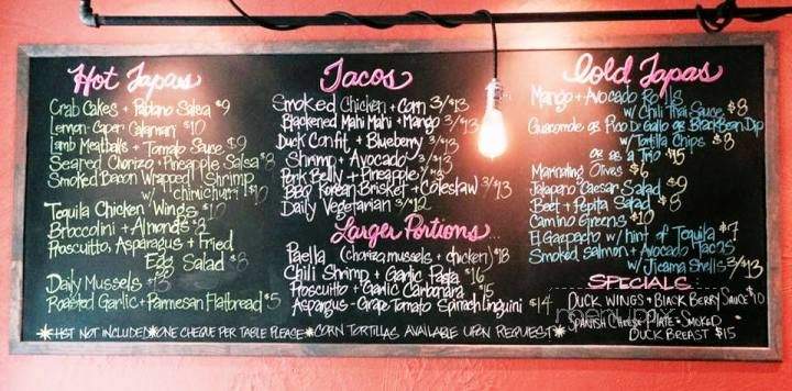 The El - Cobourg, ON menu_pic