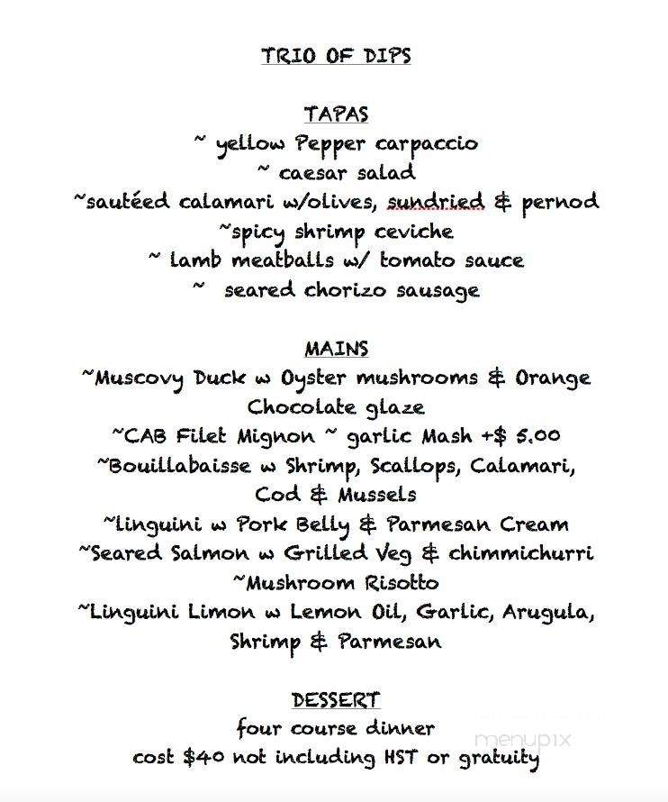 The El - Cobourg, ON menu_pic