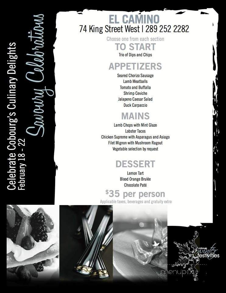 The El - Cobourg, ON menu_pic