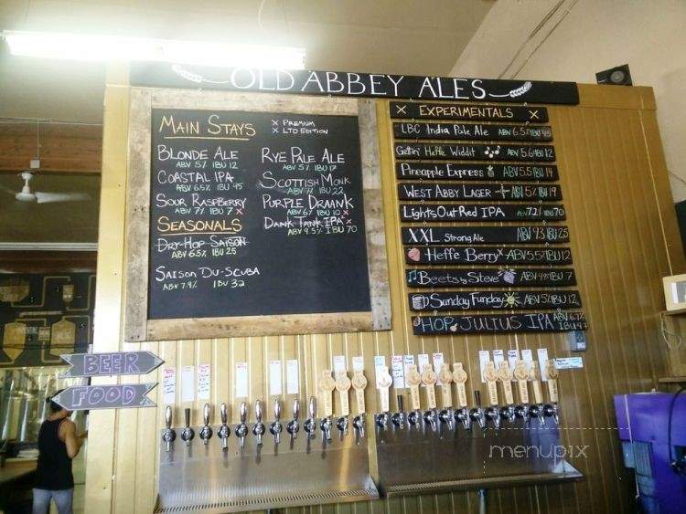 Old Abbey Ales - Abbotsford, BC menu_pic
