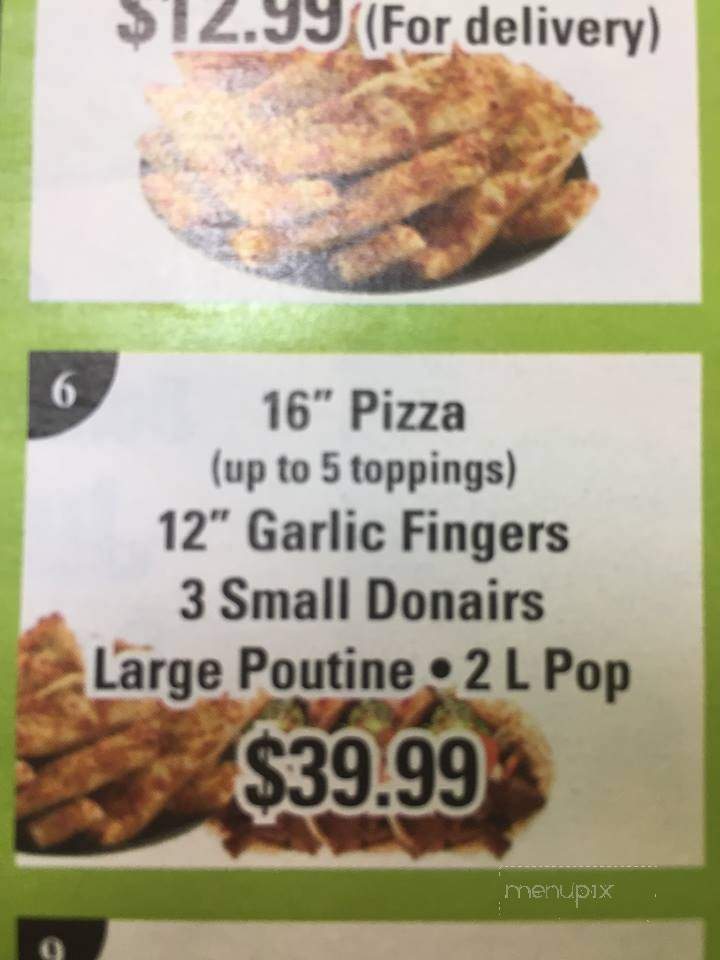 Panada Pizza - Dartmouth, NS menu_pic