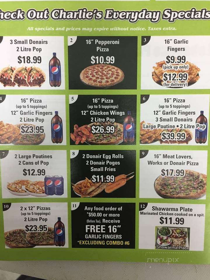 Panada Pizza - Dartmouth, NS menu_pic