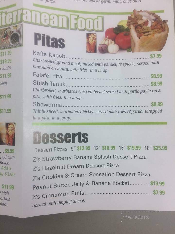 Panada Pizza - Dartmouth, NS menu_pic